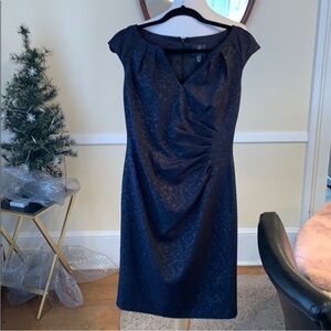 Adrianna Papell Size 4 Gorgeous Navy Blue dress